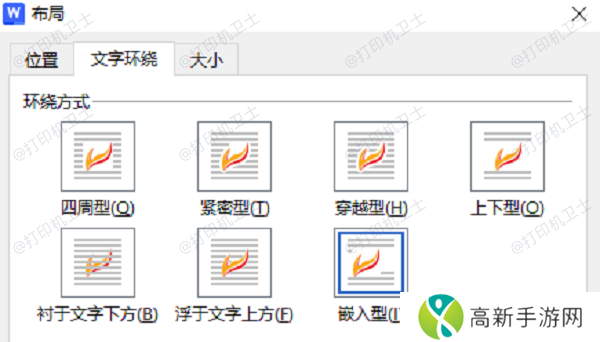调整图片的环绕方式 调整图片的环绕方式