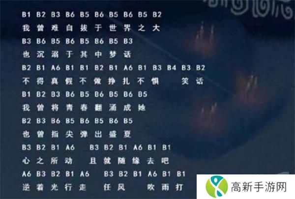 光遇琴谱起风了完整版 光遇琴谱起风了完整版