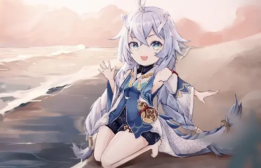 星铁女角色白露清凉照,星穹铁道白露无布料无小爱心怎么回事