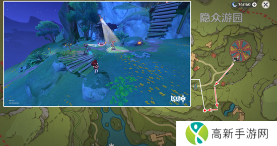 原神隐众游园绮光彩灯解密攻略 隐众游园绮光彩灯位置大全[多图]图片12