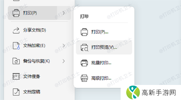 使用打印预览功能 使用打印预览功能