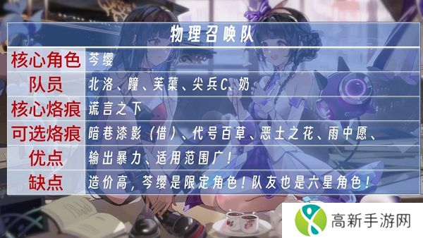 白荆回廊召唤队怎么搭配 白荆回廊召唤队阵容搭配攻略