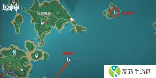 原神稻妻钓鱼点分布图 原神稻妻钓鱼在哪